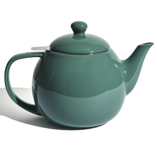 Porcelain Teapot 27 oz with Infuser for Loose Leaf Tea