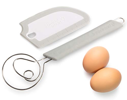 Artisan Bread Whisk and Bench Scraper Duo (2 Count)