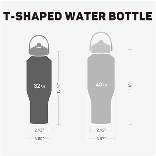 40oz Water Bottle with Powder Coated