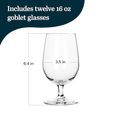 7513 Vina Goblet Glasses (12 Count)