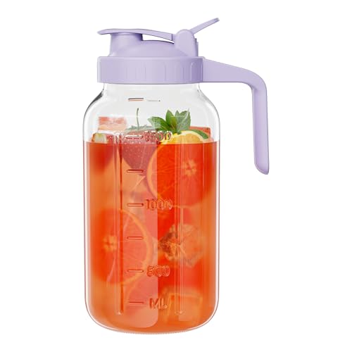 Glass Pitcher with lid
