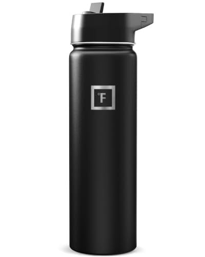 24 oz Wide Mouth Water Bottle with Straw