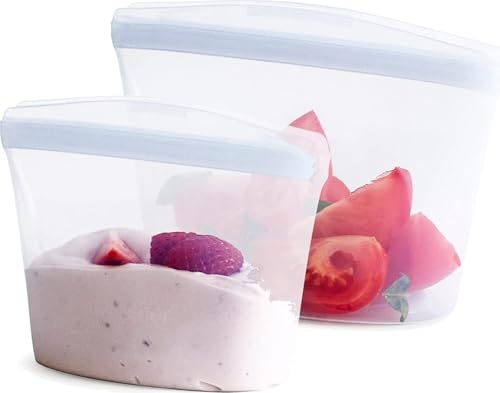 Premium Reusable Silicone Food Storage Bags (2 Count)
