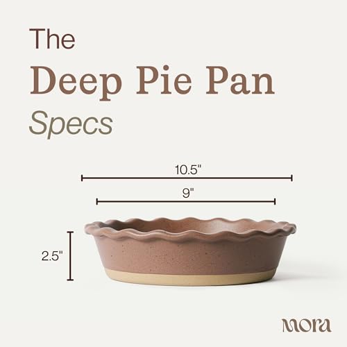 Mora Ceramic Pie Pan for Baking (30 Count)