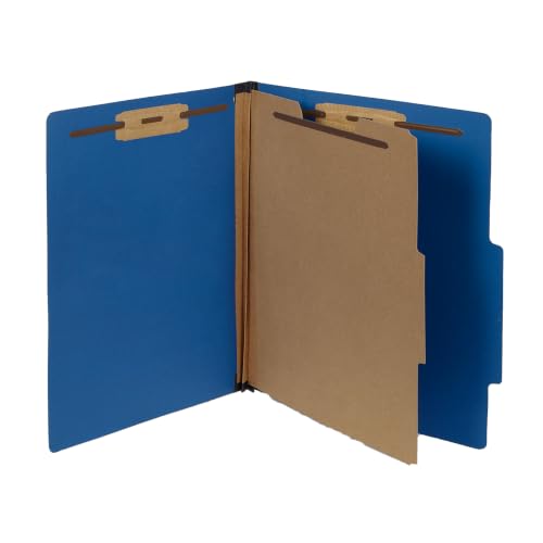 10 Dark Blue Classification Folders (10 Count)