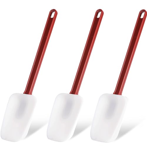 Silicone Rubber Spatula and Spoon Rubber Spatula Set of 3 (3 Count)