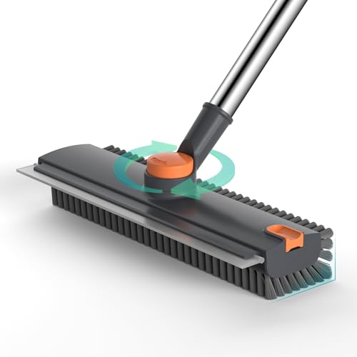 Floor Scrub Brush with Long Handle Length Adjustable