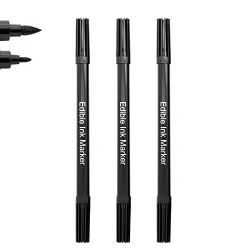 Black Food Coloring Markers (3 Count)