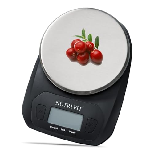 Digital Food Scale Small Kitchen Scales Weight in Grams Oz Black