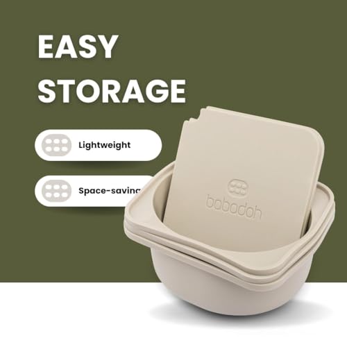 Pizza Dough Proofing Silicone Containers with Lids (6 Count)