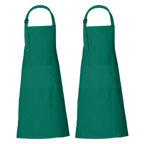 Kitchen Cooking Aprons Pack of 2 with 3 Pockets Chef Aprons