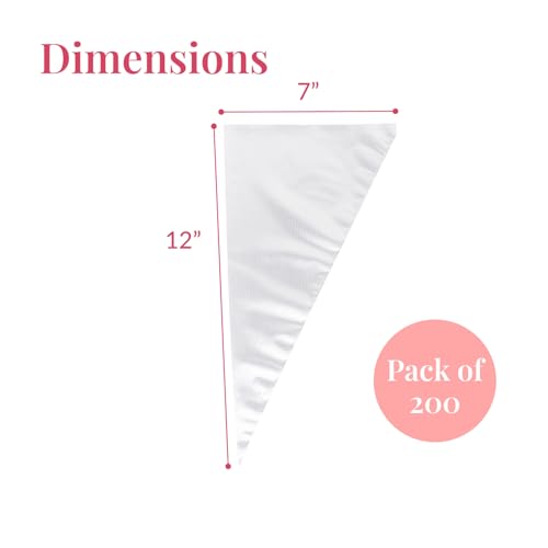 Anti Burst Piping Bags 12 Inch (200 Count)
