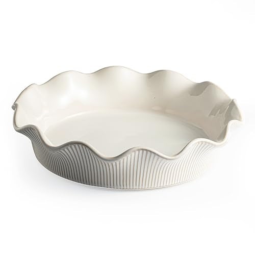 Ceramic Deep Pie Pan for Baking