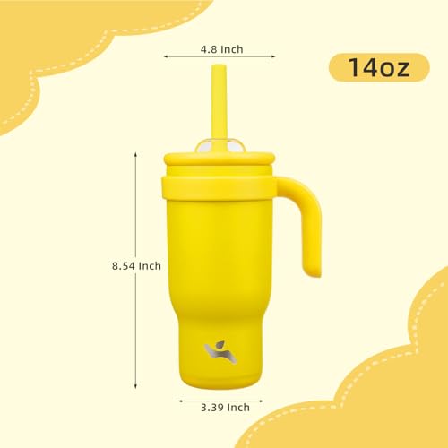 18 oz Tumbler with Handle and Straw