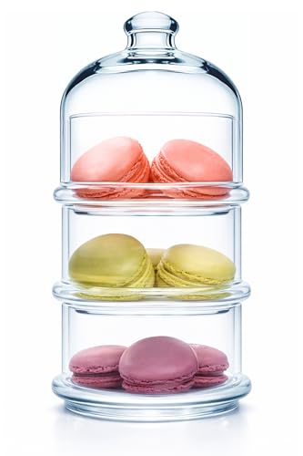 3 Tier Glass Jars with Lid