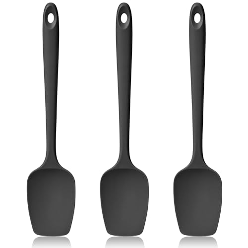 600ºF Heat Resistant Silicone Spoon Spatula Set of 3