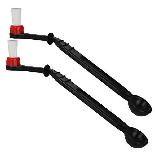 Coffee Machine Brush Cleaner Nylon Espresso Machine Brush Coffee Cleaning Tool with Spoon