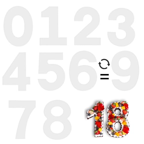 12 Inch Number Cake Mold Baking Forms Moulds (9 Count)
