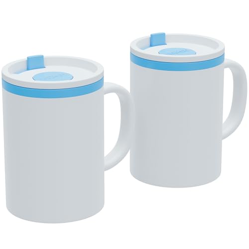 Iconic Desk Mugs with Lid & Handle