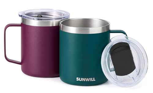 Travel Coffee Mug Set of 2 (2 Count)