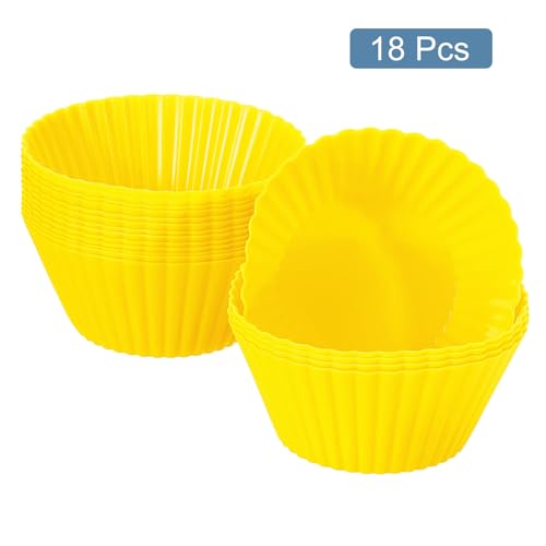 18Pcs Silicone Cupcake Liners (18 Count)