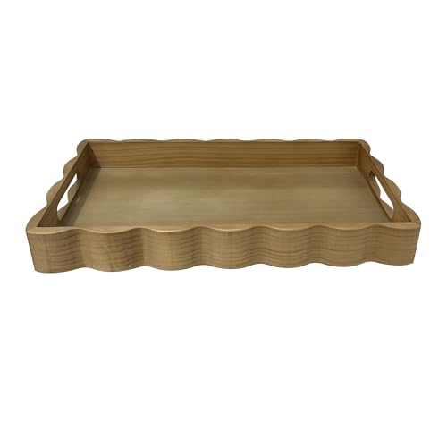 Pine Wood Decorative Tray with Handle