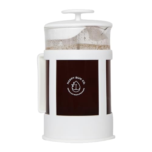 ffee Plunger 1L Glass French Press with Steel Strainer