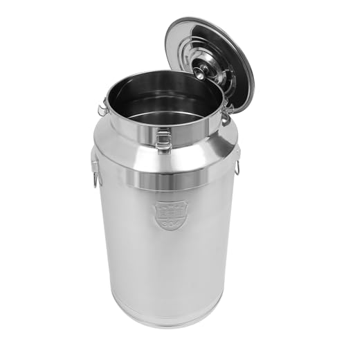 Stainless Steel Milk Bucket with Sealing Lid and Carry Handle