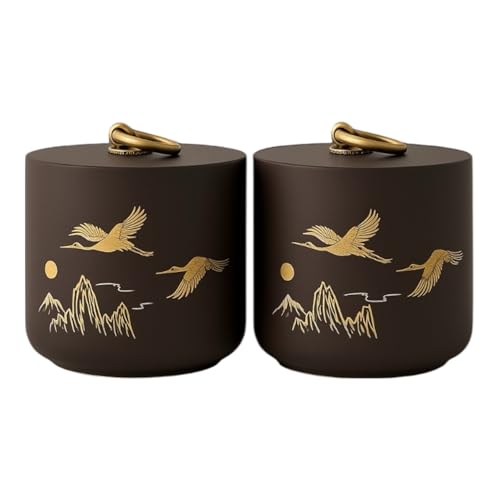 Ceramic Canister with Airtight Lid (2 Count)