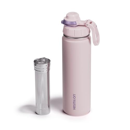 Vessence 24 Oz Stainless Steel Tea Infuser Bottle for Loose Leaf Tea