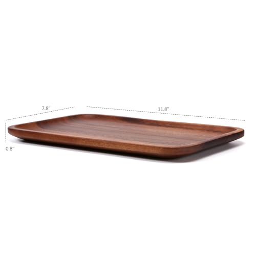 Serving Acacia Wood Valet Tray for Men Women