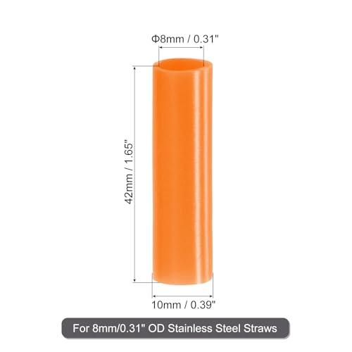 20Pcs Silicone Straw Tips (20 Count)