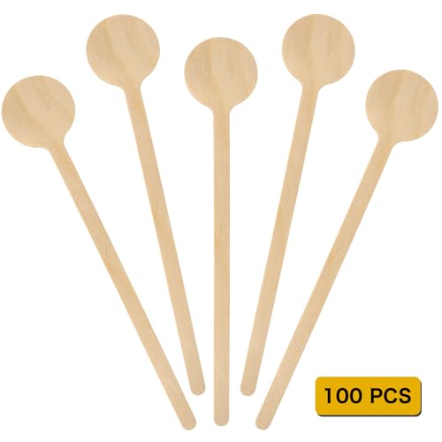 6 In 100Pcs Round Ends Coffee Stirrers