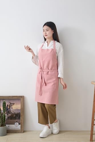 Cotton Linen Apron for Women
