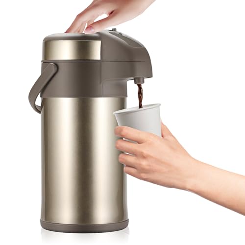 OJOJ 4L 133OZ Thermal Coffee Carafe with Pump