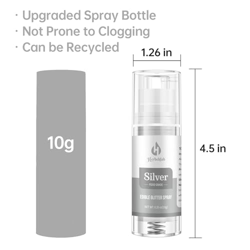 Silver Edible Glitter Spray