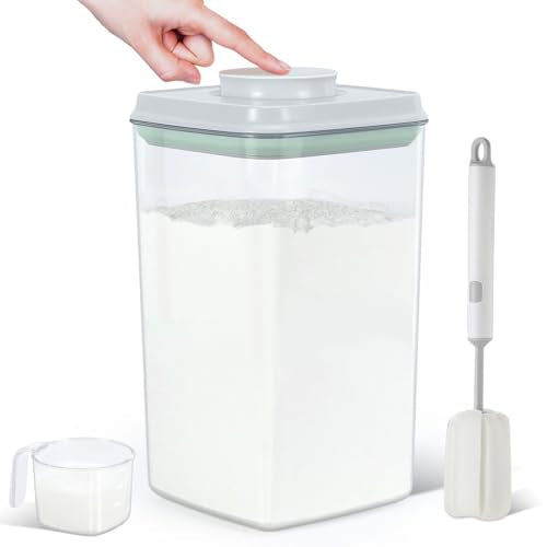 4.2 Qt Airtight Flour Rice Storage Container with Pop