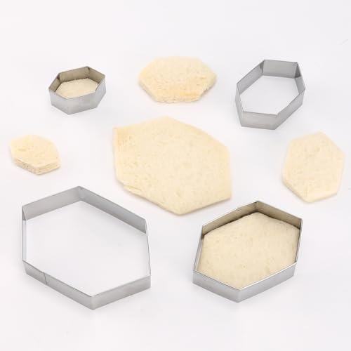 Hexagon Cookie Cutter Set 4 Sizes (4 Count)