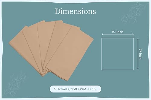 Beige Flour Sack Tea Towels (5 Count)