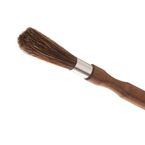 Natural Pig Bristle Espresso Maker Brush with Oiled Thermowood Handle