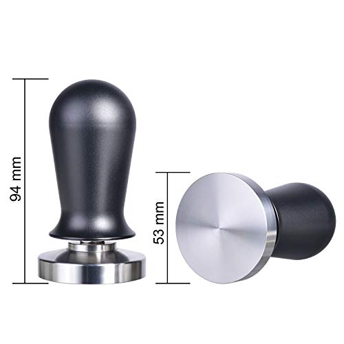 53mm Spring Loaded Calibrated Espresso Tamper Fits 54mm Portafilters