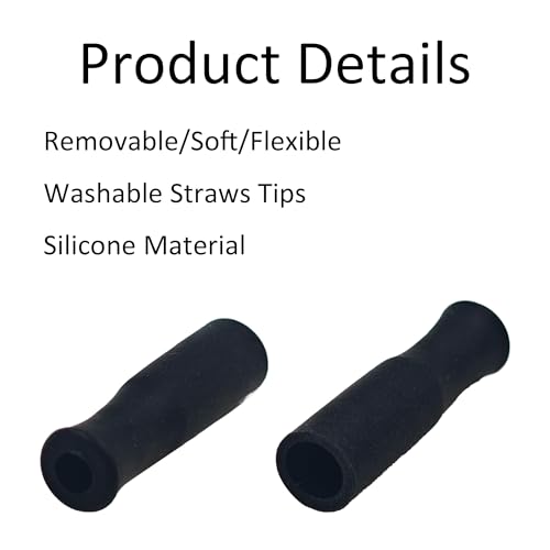 8Pcs Silicone Straw Tips