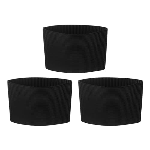 3Pcs Coffee Cup Sleeve Silicone Non (4 Count)