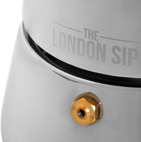 London Sip Stainless Steel Stovetop Espresso Maker Moka Pot Italian Coffee Percolator