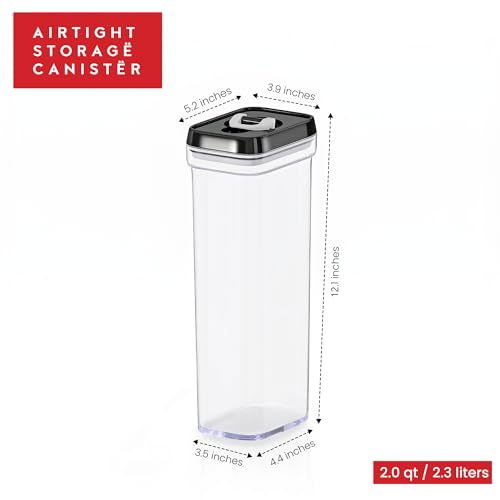 Pasta Storage Containers for Pantry Airtight (2 Count)