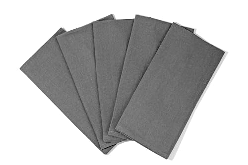 Gray Flour Sack Tea Towels (5 Count)