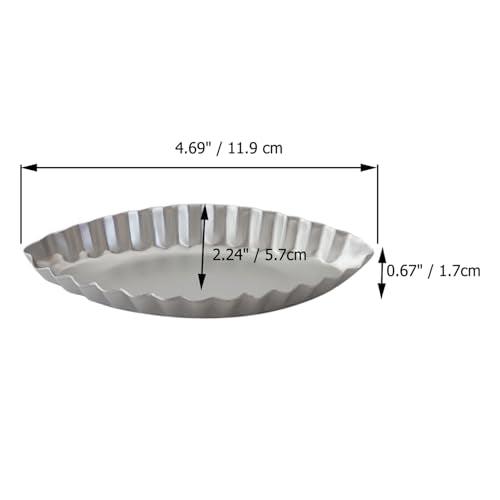 Aluminum Boat Tart Pan Fluted Oval Baking Mold (10 Count)
