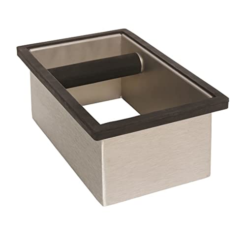 Stainless Steel Open Bottom Knock Box Chute with Rubber Bar