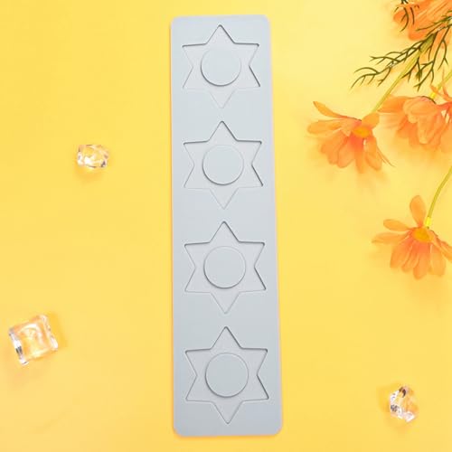 Star Lace Mat Silicone Mold For Chocolate Epoxy Resin Cake Topper Sugar Craft Baking Cake Lace Decoration Tool DIY Wedding