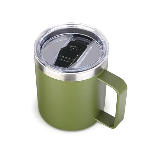 14oz Insulated Stainless Steel Coffee Mug with Leakproof Lid